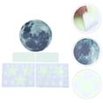 thumbnail image 5 of 1 juego de pegatinas de pared fluorescentes de estrellas luminosas de 30 cm para dormitorio infantil., 5 of 5