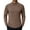Brown, variant on COOFANDY Men's Fashion Mock Neck T Shirts Long Sleeve Turtleneck Pullover Shirts Basic Slim Fitted Tee Shirts