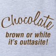 thumbnail image 2 of CafePress - Chocolate Is Outtasite - Cute Infant Baby Football Bodysuit, 2 of 3