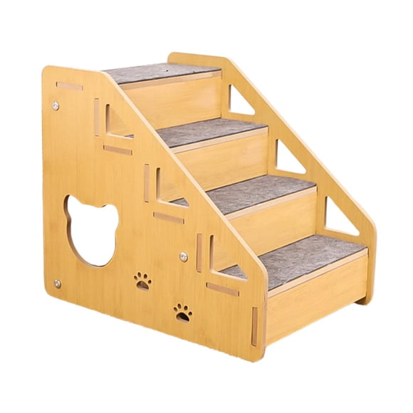 DimyFew Échelle pour Chien Facile à Assembler Antidérapante pour Canapé Lit Chiens Âgés 4 Niveaux
