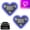 Blue*2, variant on Car LED Ambient Light - Solar-Powered Heart-Shaped LED Neon Light for Night Driving, IP65 Waterproof, 5 Modes, Romantic Gift for Christmas, Valentine's Day, Anniversary, Date Night(Pink)