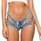 thumbnail image 5 of Jumpingount Pantalones cortos de mezclilla New Hotsweet Hole Ladies Pantalones vaqueros elásticos Traje de baile Llamativos Bottoms Night Type2 NO2, 5 of 6