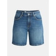 thumbnail image 5 of No Boundaries Relaxed Denim Shorts, 7" Inseam, Women's, 5 of 5