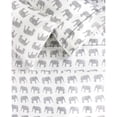thumbnail image 4 of Melange Home 400 Thread Count Elephants Embroidered Sheet Set - 4 Color Light Blue - California King, 4 of 5