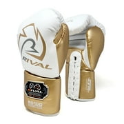 Rival Boxing RS100 Pro Sparring Boxing Gloves - 18 oz. - White/Gold