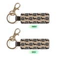 thumbnail image 2 of Wukai Dachshund Dog Woof Print Leather Car Keychain, Universal Key Fob Keychain, Leather Key Chain Holder for Men and Women,360 Degree Rotatable, 2 of 5