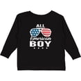 thumbnail image 3 of Inktastic All American Boy USA Parade Boys Long Sleeve Toddler T-Shirt, 3 of 5
