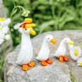 thumbnail image 2 of Glass Duck Statue Elegant Ornament For Home And Garden Landscape Display, 2 of 10