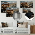 thumbnail image 4 of Designart "Beach composition" Nautical & Beach Metal Art Living Room, 4 of 5