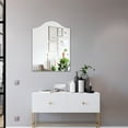 thumbnail image 4 of RADIANCE Goods Verical/Horizontal Hanging Arched-Shaped Frameless Wall Mirror 32" Height, 4 of 5