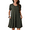 Army Green, variant on Anyshow Womens Summer Casual Tshirt Dress 2025 Short Sleeve Loose Swing Sundresses with Pockets