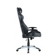 thumbnail image 3 of Milan 53.9" Modern Steel/PU Ergonomic Computer Chair in Black, 3 of 3