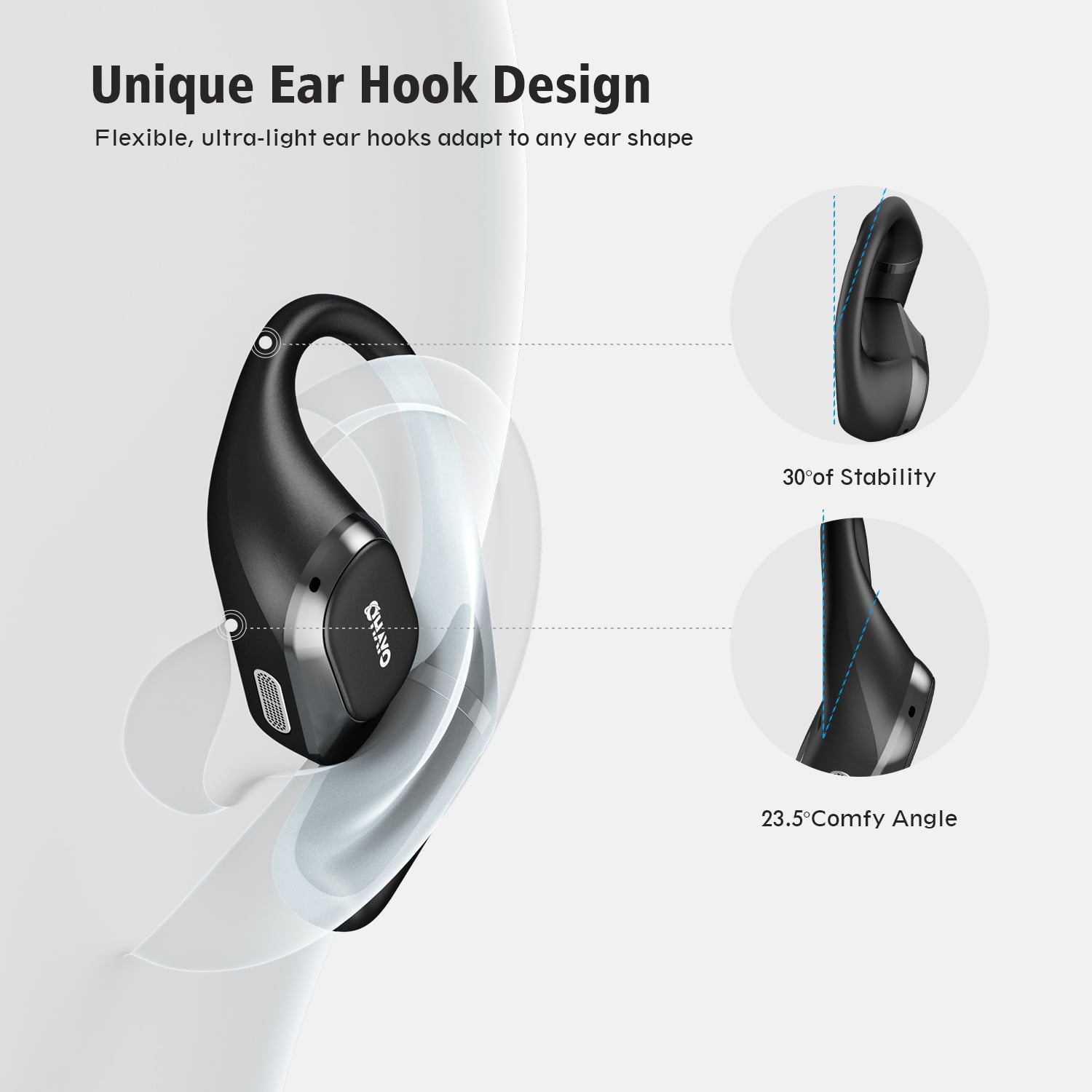 Wireless Earbud, Bluetooth 5.4, Smart Digital Display, 40-Hour Battery Life, IPX6 Water Resistance, Touch Controls, Ideal for Cycling, Running, and Working Out