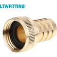 thumbnail image 3 of LTWFITTING Brass 3/4" Barb x 3/4" FHT Hose Repair/Connector,Garden Hose Fitting(Pack of 5), 3 of 3