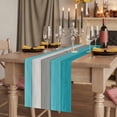 thumbnail image 2 of Table Runners 72 Inches Long Dress Scarves, Turquoise Wood Grain Farmhouse Kitchen Table Runner, Coffee Tablerunners, Country Retro Wooden Plank Gray 16x72 Inch, 2 of 9