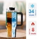 thumbnail image 5 of Lil Peep Vaso aislado de acero inoxidable con asa, diseño temático, regalo para familia, amigos y fans; incluye pajita y encaja en el portavasos estándar, 40 oz, 5 of 6