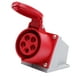 thumbnail image 1 of Conector Eléctrico Zulema Impermeable 16A Zócalo Industrial 5 Pines, 1 of 6