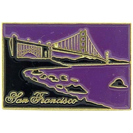 US STATES PIN, SAN FRANCISCO GOLDEN GATE - Novelty Patriotic Enamel Lapel PIN - 1"