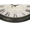 thumbnail image 3 of Monarch Specialties I 9026 - Clocks, 30" Round, Large Oversized, Wall Clock, Brown, Transitional, 3 of 4