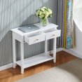 thumbnail image 2 of Kitchen Wooden Buffet Server Sideboard with 2 Drawer Living Room White, 2 of 7