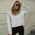 thumbnail image 6 of Hipattires Sweatshirts for Women Gray Sweatshirts Plain no Hood Pullover Trendy Womens Shirts, 6 of 6