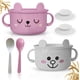 thumbnail image 1 of SnugglyBites Platos y Tazones para Bebé irrompibles con Cuchara, Libres de BPA, 1 of 7