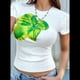 thumbnail image 5 of Camiseta de Corta con Estampado Floral Y2K para Mujer, Estilo Vintage, para Verano L, 5 of 9