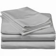 thumbnail image 4 of Alive Pixels Fitted Sheet Silver Grey Solid 100% Cotton 1-Pc 12" Inch Pocket 410TC (California King, Silver Grey), 4 of 5
