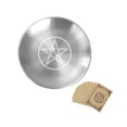 thumbnail image 5 of TQEHS Plato de altar para rituales, cuenco plano de acero inoxidable para bandeja de tarot. Jewe A7L8, 5 of 5