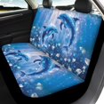 thumbnail image 4 of Pzuqiu Dolphin Brick Pattern Car Seat Covers Stretchy Car Seat Covers Full Set Breathable Polyester Front and Rear Seat Cover Set Fit for Truck Trucks, 4 of 10