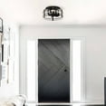 thumbnail image 3 of Open Box 13-in Matte Black Industrial Flush Mount Bladeless Fandelier Ceiling Fan with LED Light and Remote, 3 of 5