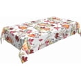 thumbnail image 2 of Fall Tablecloth 60 x 120 Inch Rectangle, Pumpkin Maple Leaf Flower Decorative Tablecloths Stain Resistance Polyester Autumn Thanksgiving Table Cloth for Holiday Parties Kitchen Dining, 2 of 5