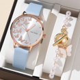 thumbnail image 1 of 6pcs Reloj De Pulsera + Conjunto De Cuello + Relojes De Mujer Señora Cuarzo Casual Mariposa Diamante Gao Jiahui unisex, 1 of 2