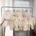 thumbnail image 5 of NOLDARES Infant Toddler Girl 2pcs Winter Clothing Set Long Sleeve Sweatshirt and Relaxed Joggers CartoonPrint Outfits Clothes(Light Pink,2-3 Y), 5 of 5