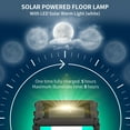 thumbnail image 4 of Outsunny Auto On/Off LED Lights Floor Lamp, Decorative Lantern Pathway Light, Gray, 4 of 9