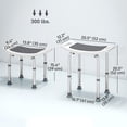 thumbnail image 3 of HOMCOM Shower Chair EVA Padded Bath Seat with Suction Cup Feet 300lbs, 3 of 10
