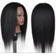 thumbnail image 4 of Cabeza de maniquí afroamericano, cabeza de maniquí de pelo Real para peinar, negro, 16 pulgadas, 4 of 5