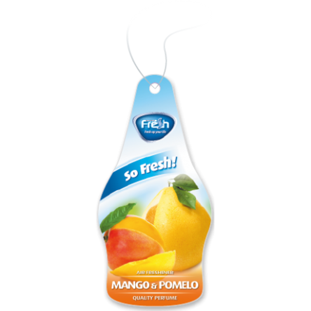 Fresh Way DF39 Dry So Fresh Car Air Freshener (Mango & Pomelo) 3 Pack