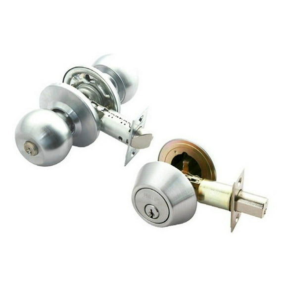 Combo De Cerradura Phillips Pomo Cilindrico + Cerrojo Mx81210