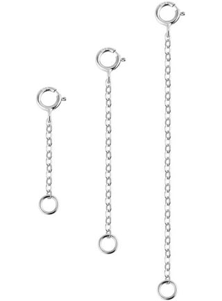 3 Pcs 925 Sterling Silver Necklace Extenders for Women Durable Strong  Removable Necklace Bracelet Anklet Extension for Jewelry Making(2 3 4 Inch