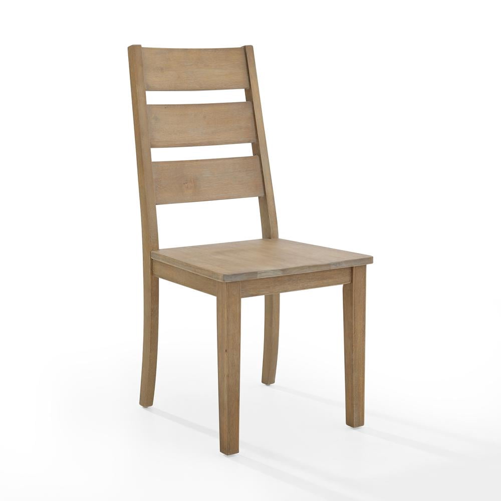 Crosley Furniture Joanna 18" Wood Dining Chair in Rustic Brown (Set of 4)