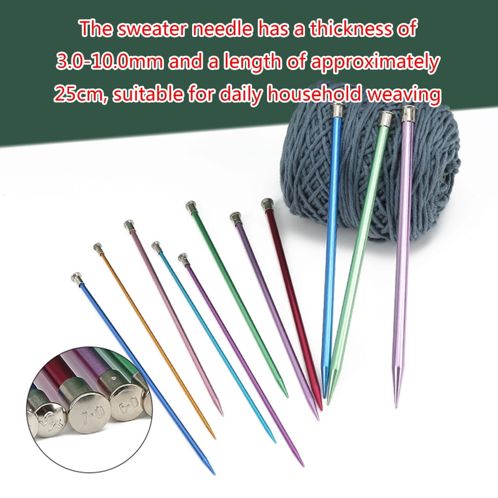 Geemin Weaving Needle, Coloured Metal Knitting Needle, Aluminium Knitting Needle Set