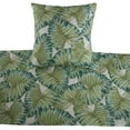 thumbnail image 2 of The HomeCentric Decorative Designer Handmade Bed Runner With 2 Decorative Throw Pillow Cover, 74 x 18 Inch Designer Queen Size Bed Scarf in Printed Linen & Embroidery Bed Linen - Tropical Feeling, 2 of 4
