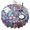 White-210, variant on Round Waterproof Tablecloth 60×60 Inch, Boho Style Reusable Indoor/Outdoor Durable Table Cover for Party Kitchen Dinner Room Decor