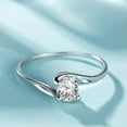 thumbnail image 3 of 1ct Round Cut AAA Cz Wedding Twist Band 925 Silver Engagement Gift Ring Sz 4-9.5, 3 of 5