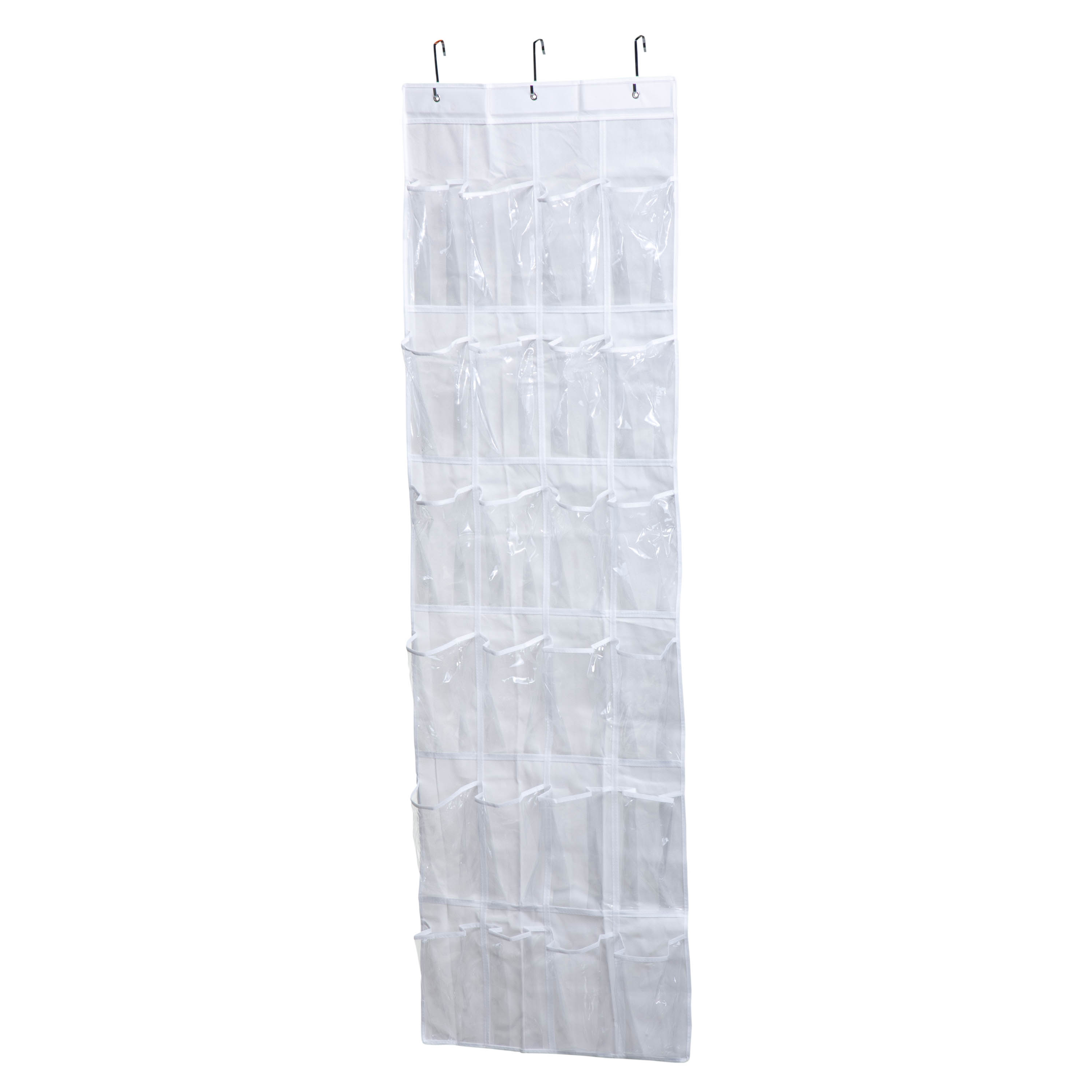 Honey-Can-Do PEVA 24-Pocket Over-the-Door Hanging Organizer, White/Clear - image 2 of 4