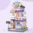 thumbnail image 1 of Panda Pet Coffee Ice Cream Flower Shop Street View Building Blocks Set, DIY Bricks Model House Construction Toy, Creative Educational Gift for Girls Kids Ages 6+, 1 of 6