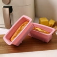 thumbnail image 4 of Silicone Loaf Pan Rectangular Cake Mold Large Baking Tray for Toast Bread Desserts High-temperature Resistant Bakeware, 4 of 8