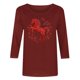 thumbnail image 5 of TaTaai Ladies 2026 New Year Festival Print 3/4 Sleeve Round Neck Blouse Casual Top Holiday Celebration Party Attire Gift, 5 of 5