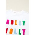 thumbnail image 6 of Casuashion Cheerful White Chenille Top - Long Sleeves for Holiday Style, 6 of 8